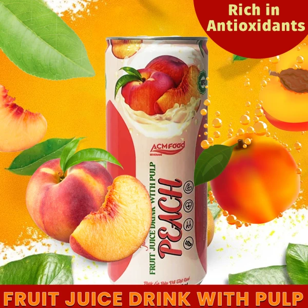 Peach Fruit Juice with Pulp 250ml