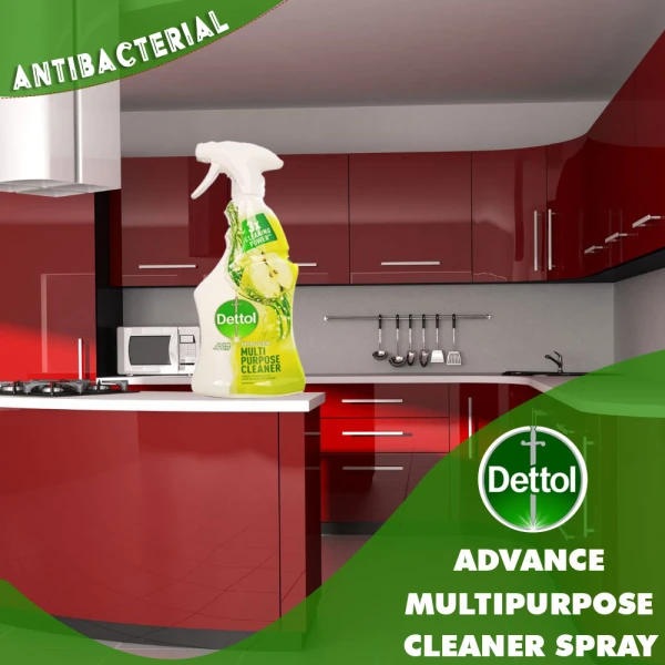 Dettol Multipurpose  Cleaner Spray Green Apple 500ml