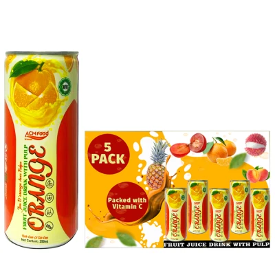 Orange Fruit Juice Pack of 5