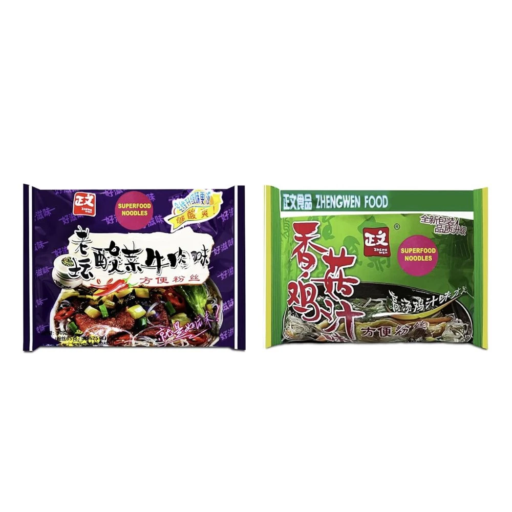 Pickled Vegetable and Chicken Instant Potato Noodles  (Pack of 2)