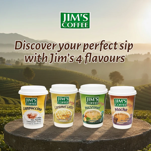 Jim's Instant Cup Coffee Mocha 35g (Pack of 2)