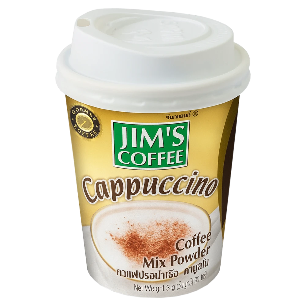Jim's Instant Cup Coffee Cappuccino 35g