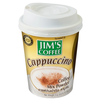 Jim's Instant Cup Coffee Cappuccino 35g
