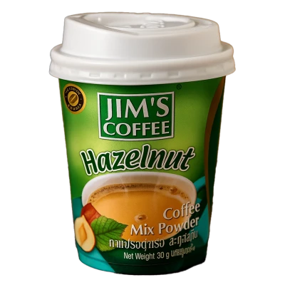 Jim's Instant Cup Coffee Hazlenut 35g