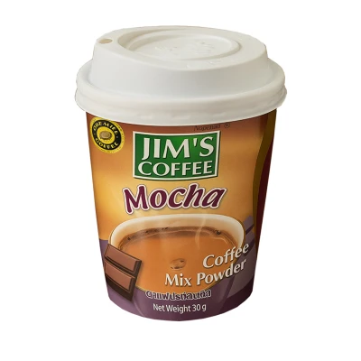 Jim's Instant Cup Coffee Mocha 30g