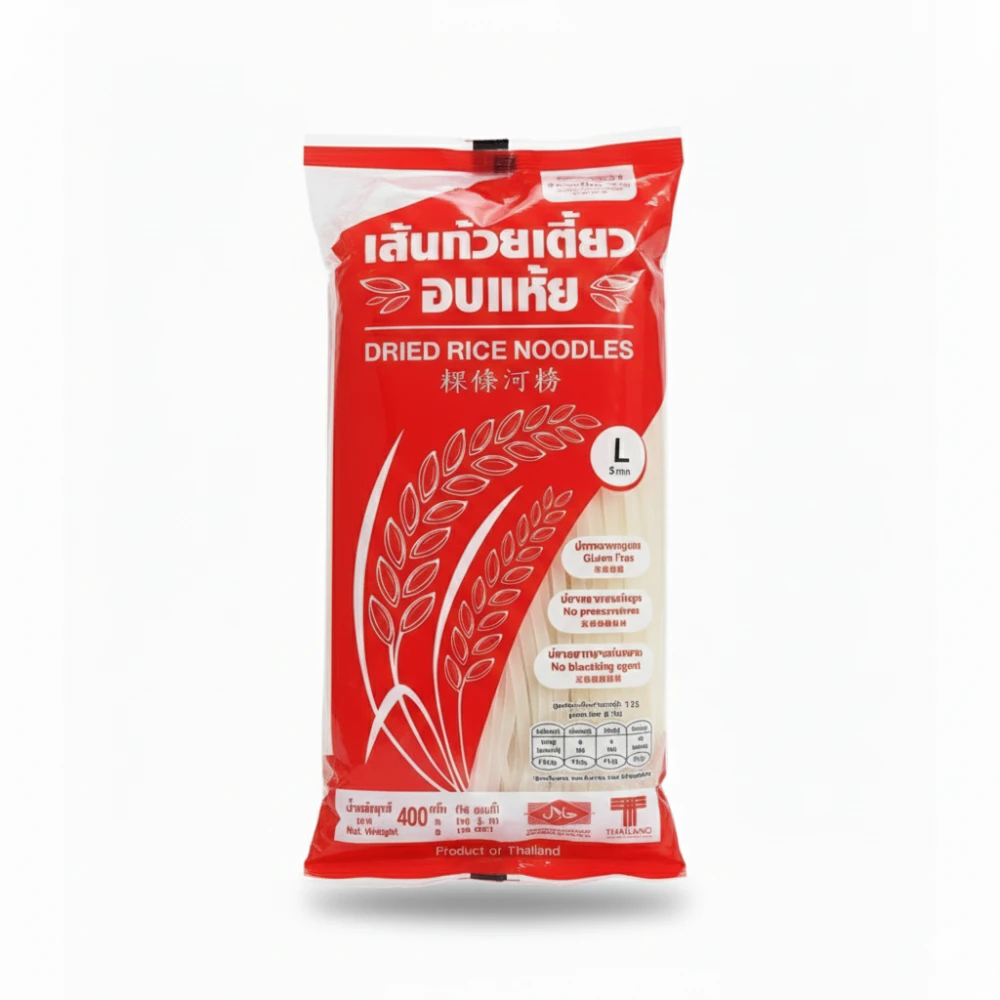 Golden Coins Thai Style Rice Noodles Stick 5mm