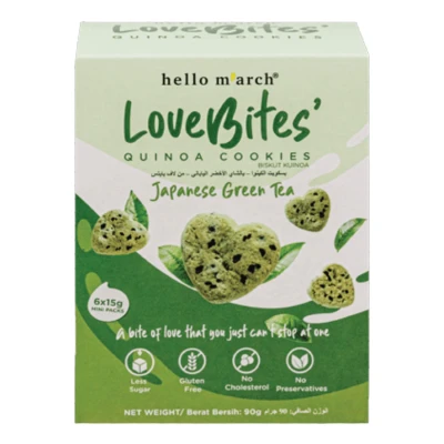 Hello M’arch Gluten Free Quinoa Green Tea Cookies 90g