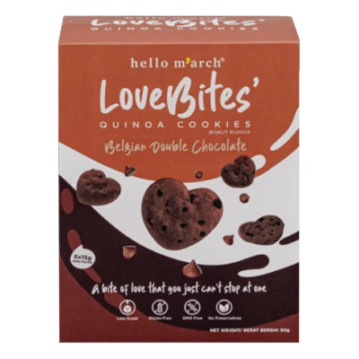 Hello M’arch Gluten Free Quinoa Cookies Dark Chocolate 90g