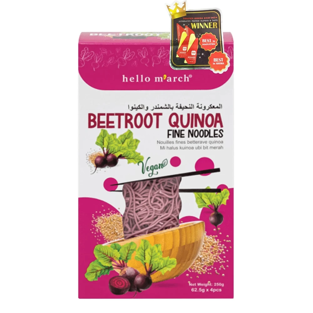 Hello M’arch Quinoa Beetroot Noodles 250g