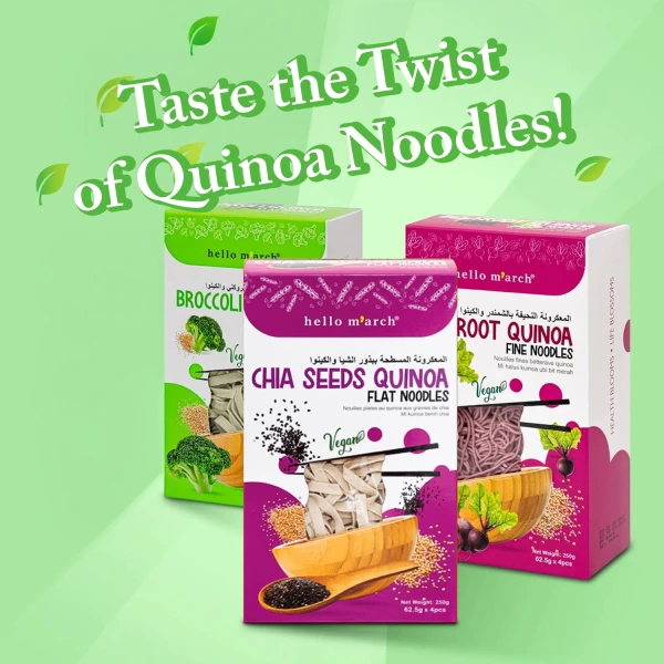 Hello M’arch Quinoa Broccoli Noodles 250g