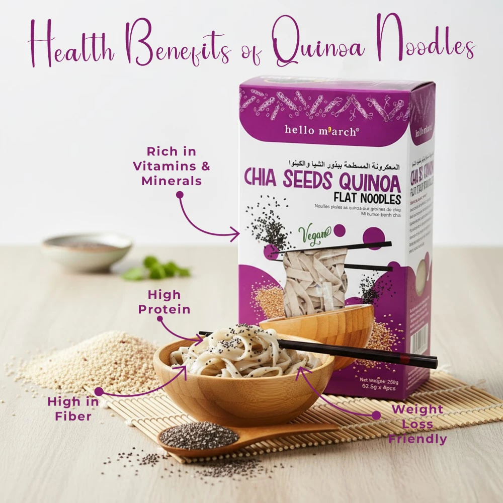 Hello M’arch Quinoa Noodles Chia Seeds 250g