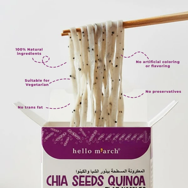 Hello M’arch Quinoa Noodles Chia Seeds 250g