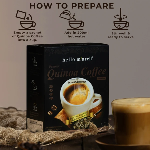 Hello M'arch Premium Quinoa Coffee 360g
