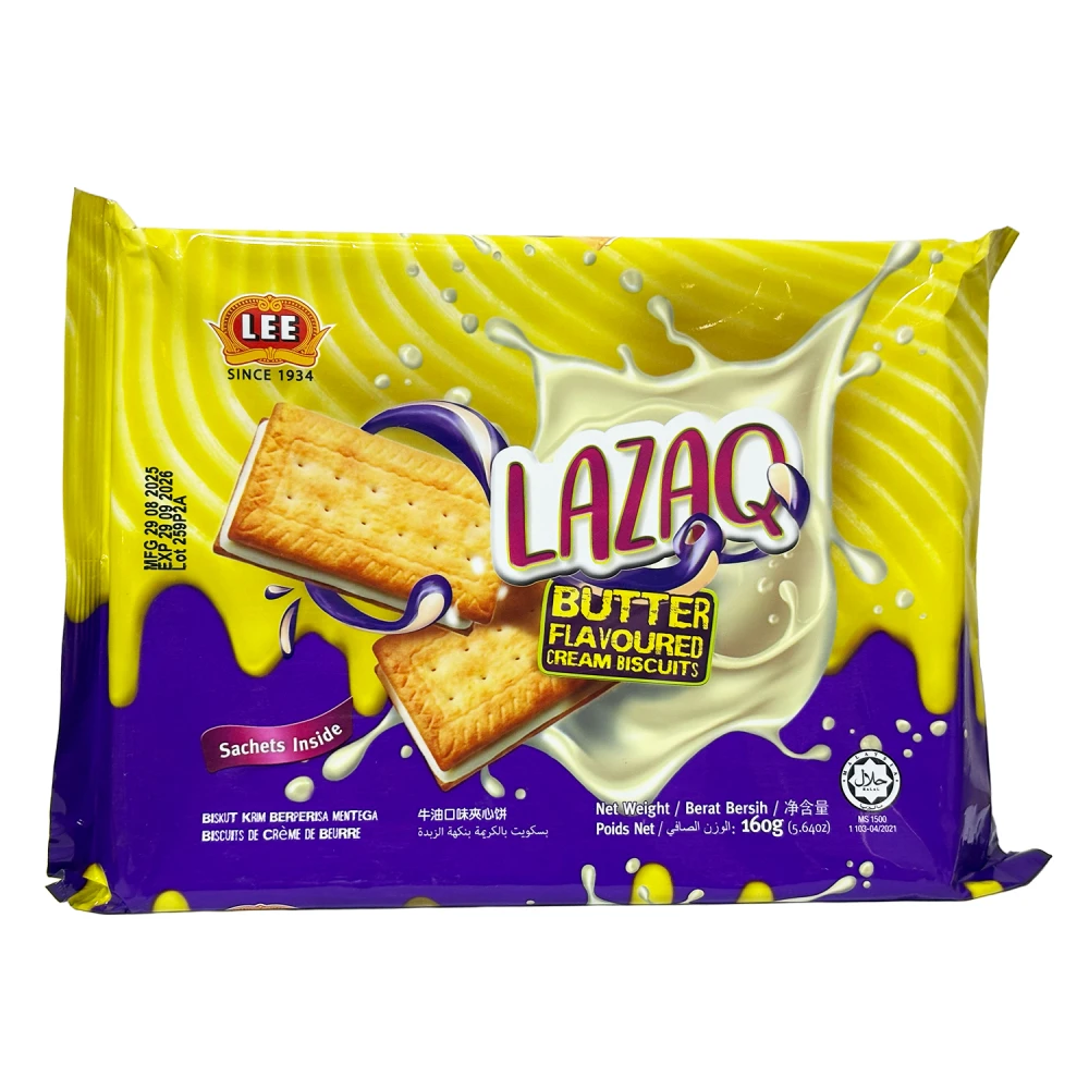 Lee Lazaq Butter Flavoured Cream Biscuits 160g