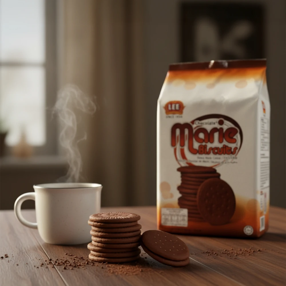 Lee Chocolate Flavoured Marie Biscuits 160g