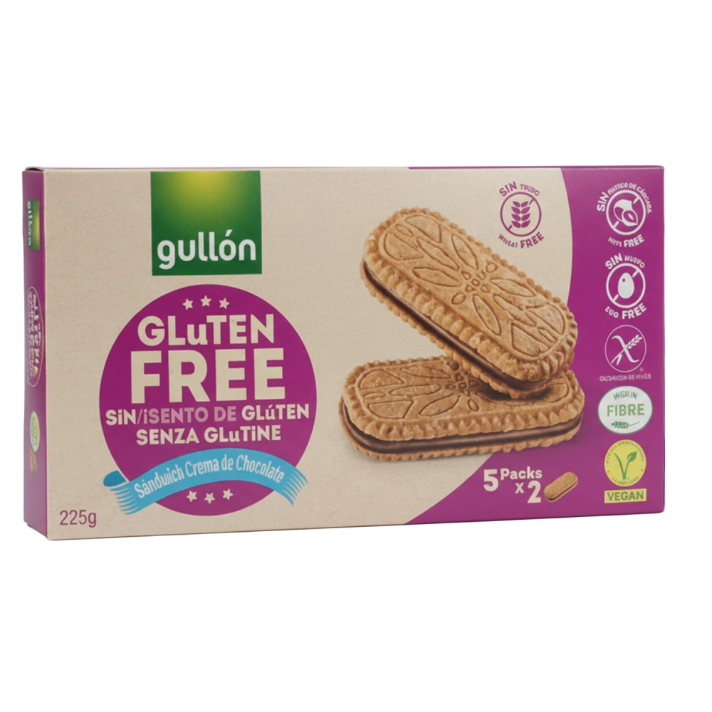 Gullon Gluten Free Sandwich Chocolate Biscuits 225g