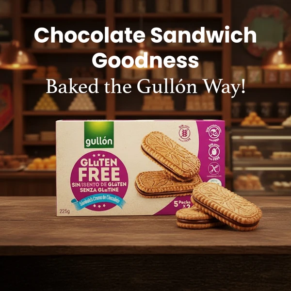 Gullon Gluten Free Sandwich Chocolate Biscuits 225g