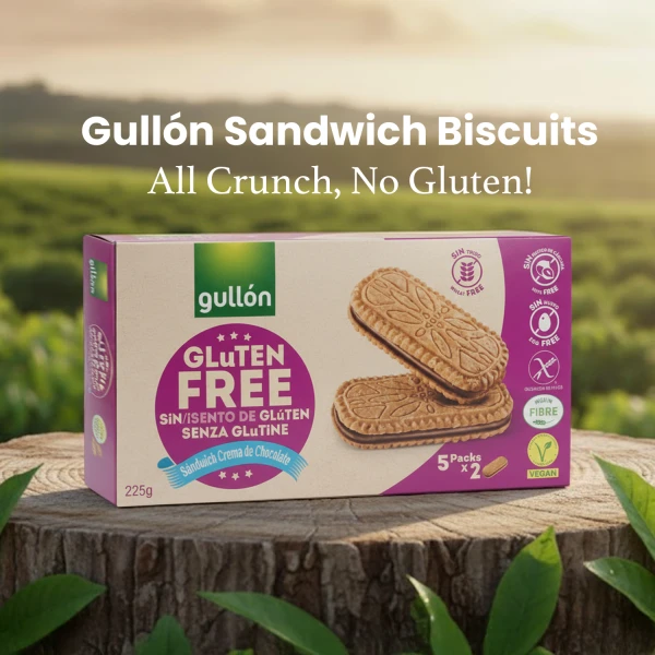 Gullon Gluten Free Sandwich Chocolate Biscuits 225g