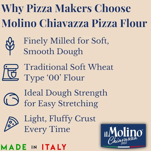 il Molino Chiavazza Wheat Pizza Flour 1Kg