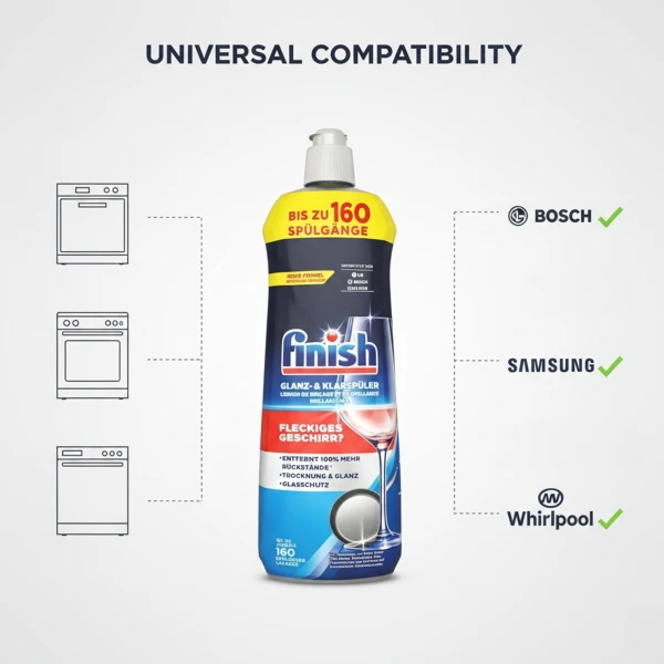 Finish Dishwasher Rinse Aid Liquid 800ml