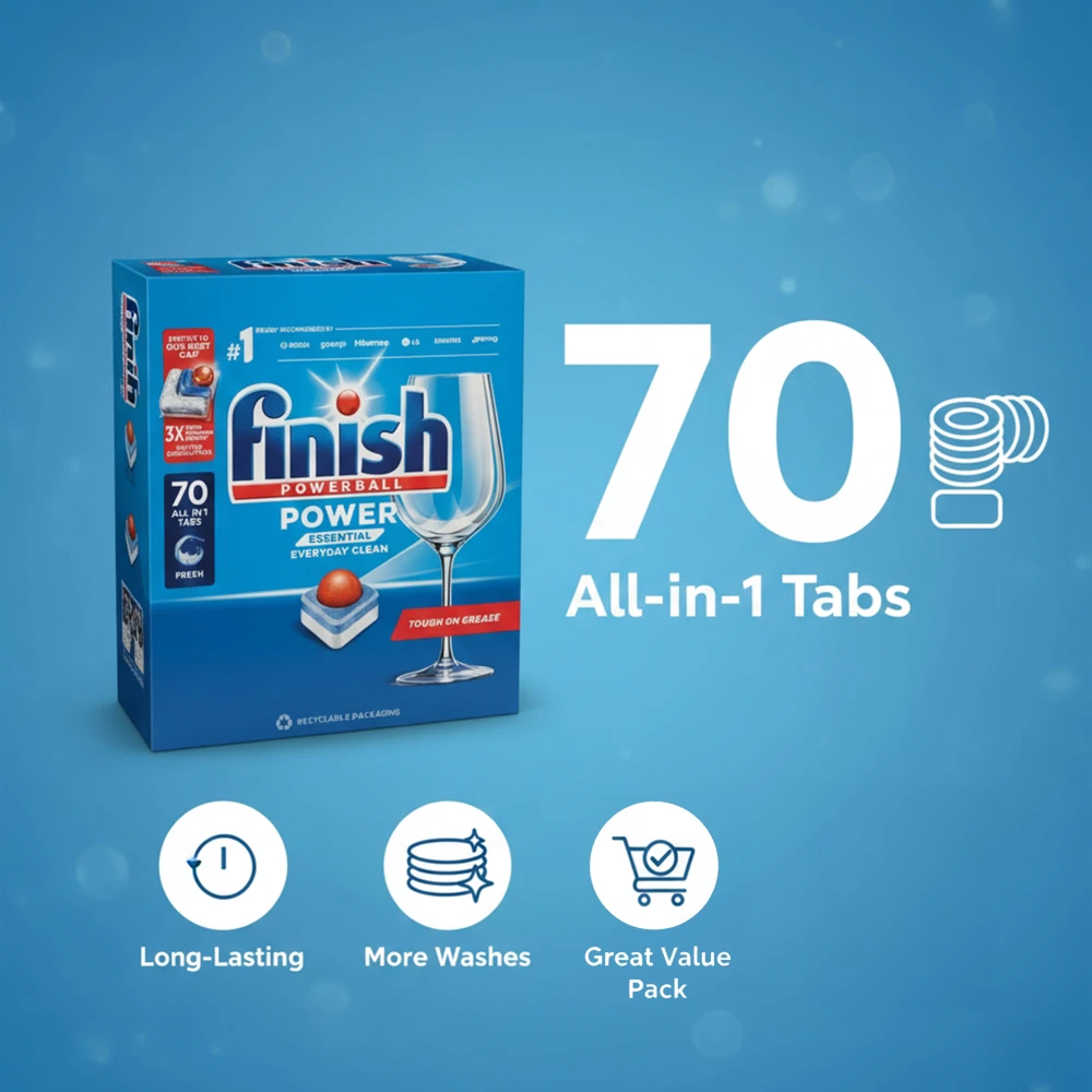 Finish Powerball Essential Dishwasher 70 Tablet