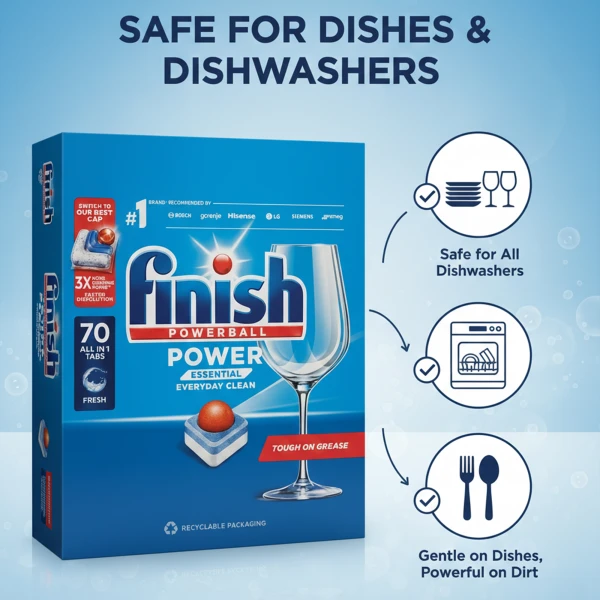 Finish Powerball Essential Dishwasher 70 Tablet
