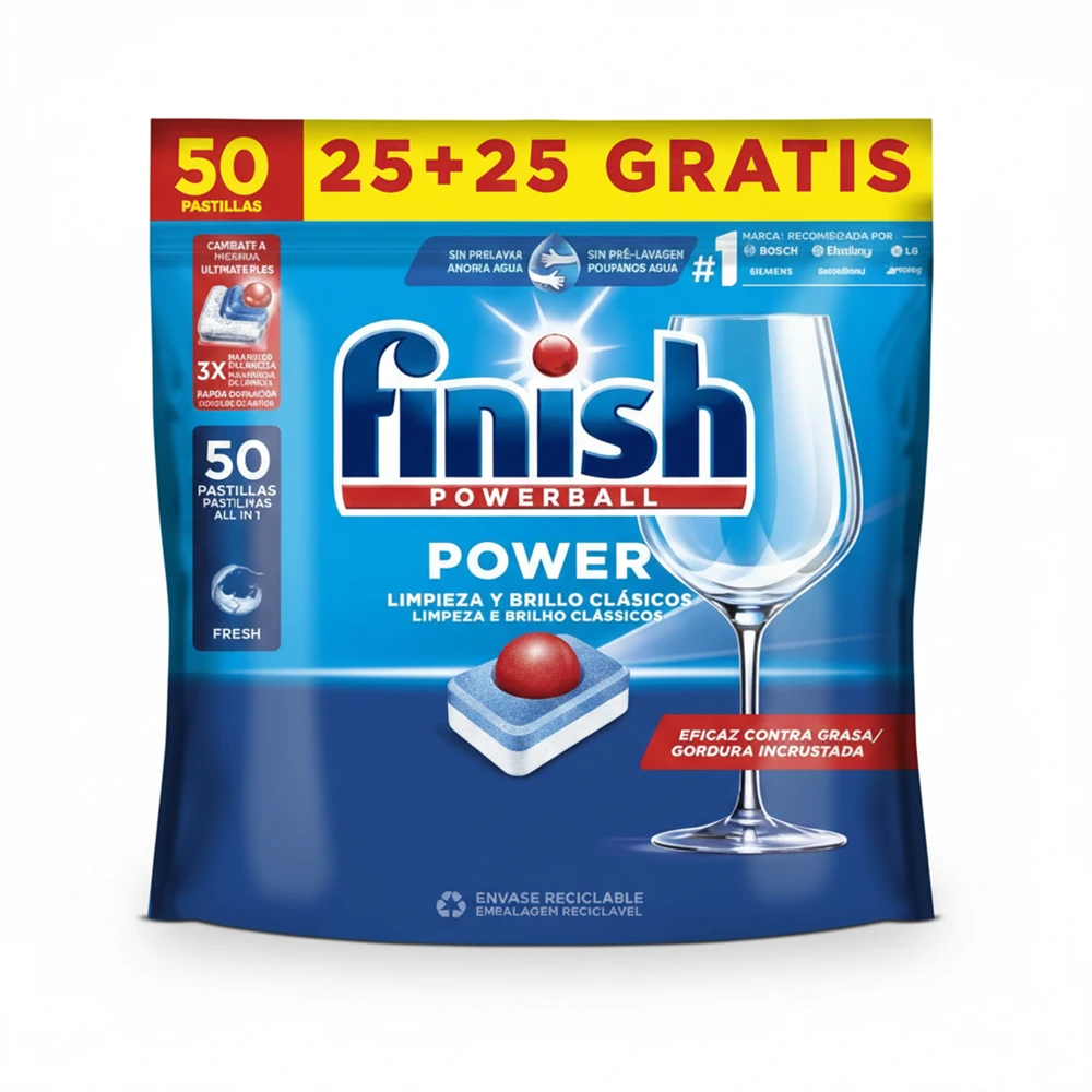 Finish Powerball Dishwasher 50 Tabs