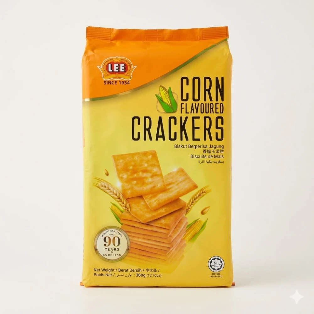 Lee Corn Flavoured Crackers 360g