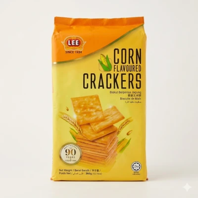 Lee Corn Flavoured Crackers 360g
