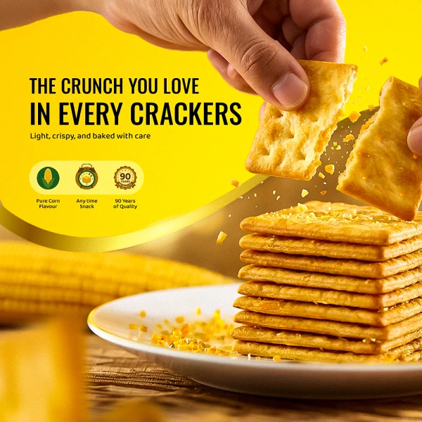 Lee Corn Flavoured Crackers 360g