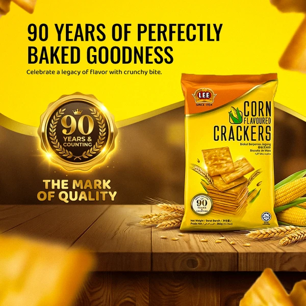 Lee Corn Flavoured Crackers 360g