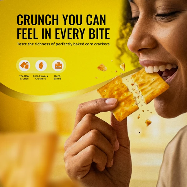 Lee Corn Flavoured Crackers 360g