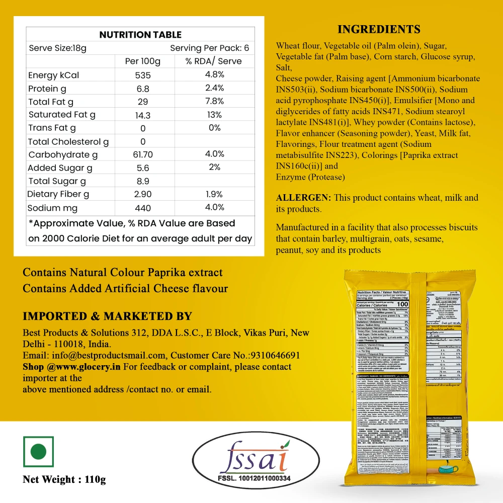 Lee Spray Cheese Cracker 110g