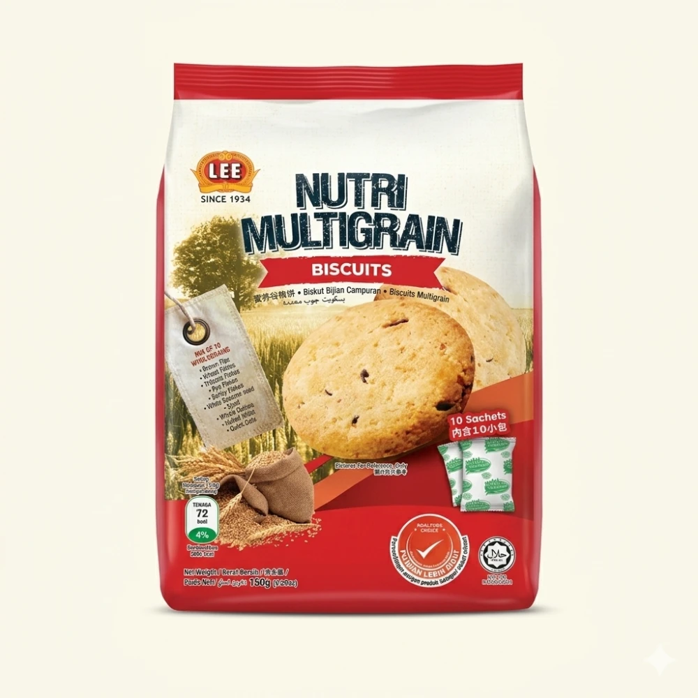 Lee Nutri Multigrain Biscuits Original 150g