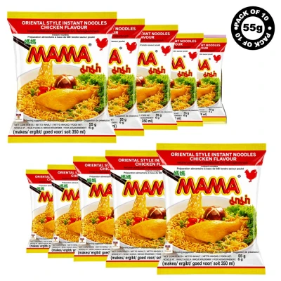 Mama Instant Noodle 55g Chicken (Pack of 10)