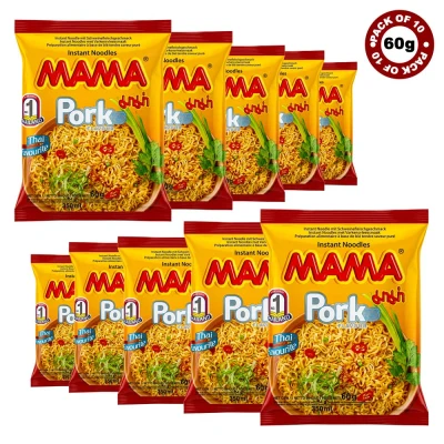 Mama Instant Noodle - Pork 60g (Pack of 10)